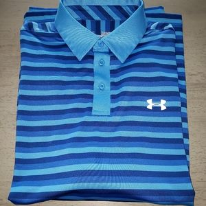 Under Armour Striped Golf Polo